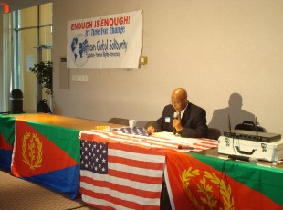 Seyoum Tesfaye Chairman of the Eritrean Global Solidarity