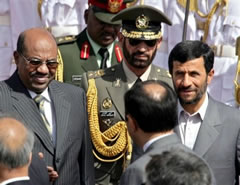 Sudan President Bashir, Iran President Mahmoud Ahmadinejad 